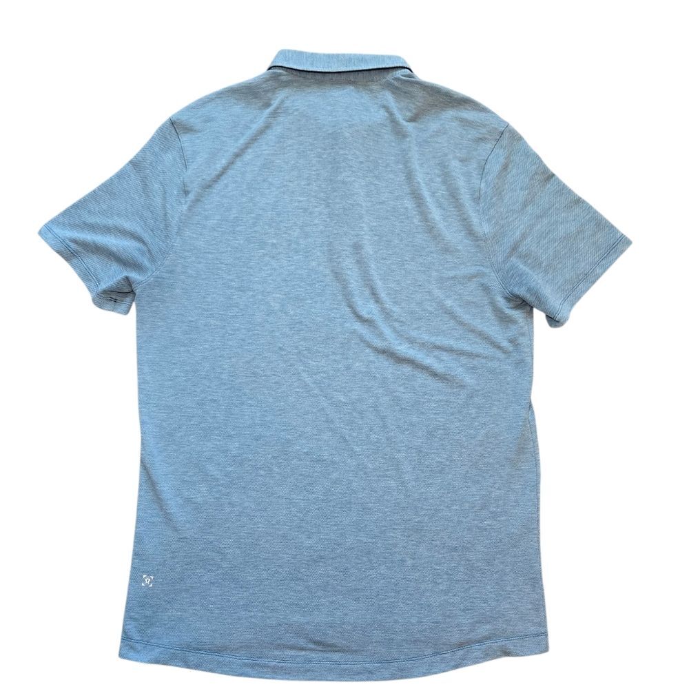 Men's Lululemon Evolution Short Sleeve Polo Shirt - Blue - Picture 3 of 6